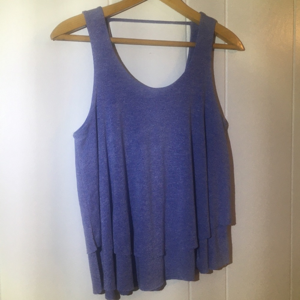 Acemi two Tiered tank in heather Blue size small